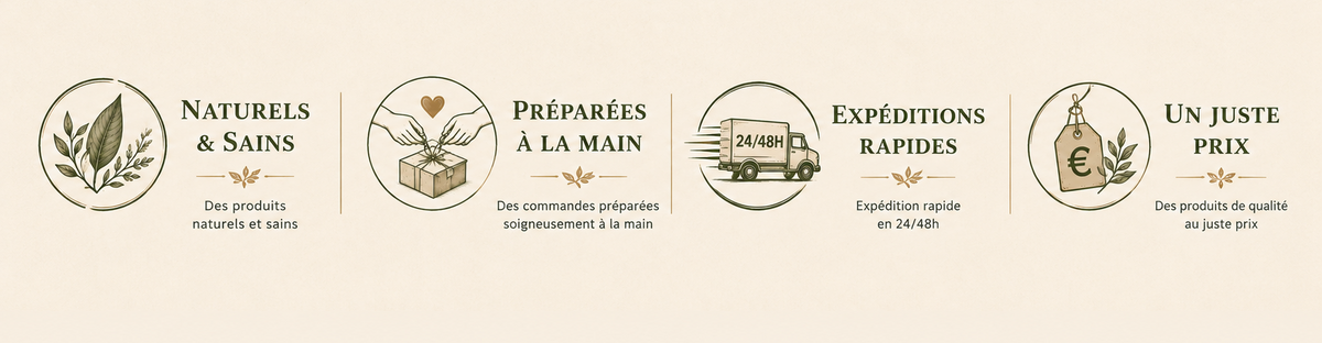 Avantages Lycaris : produits naturels pour chien, préparation manuelle, expédition rapide et prix juste.