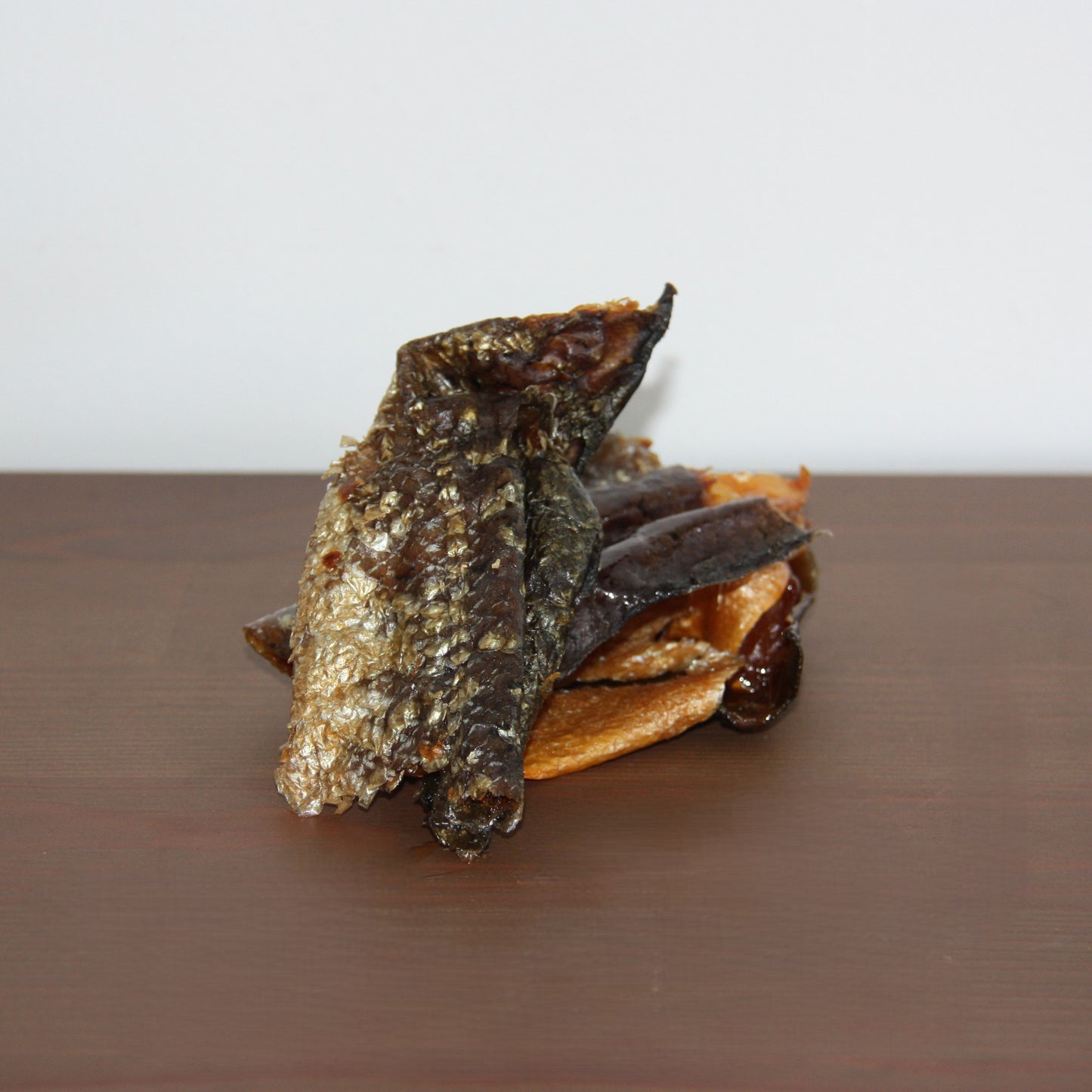 Morceau de peau de saumon