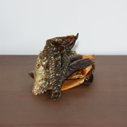Morceau de peau de saumon